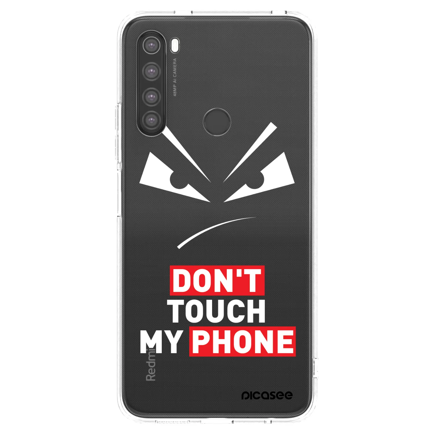 Picasee silikonski prozorni ovitek za Xiaomi Redmi Note 8 - Evil Eye - Transparent