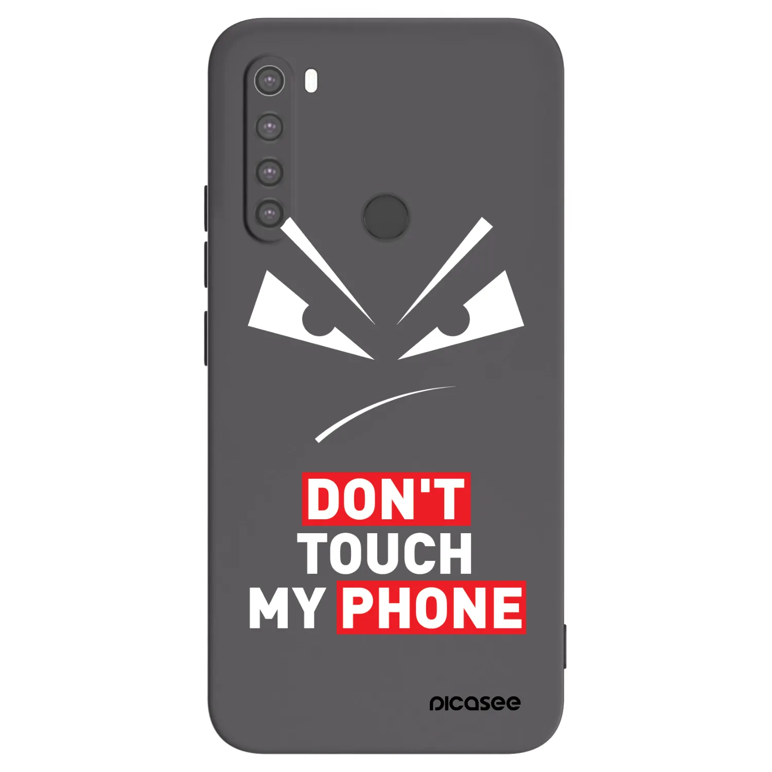 Picasee silikonski črni ovitek za Xiaomi Redmi Note 8 - Evil Eye - Transparent