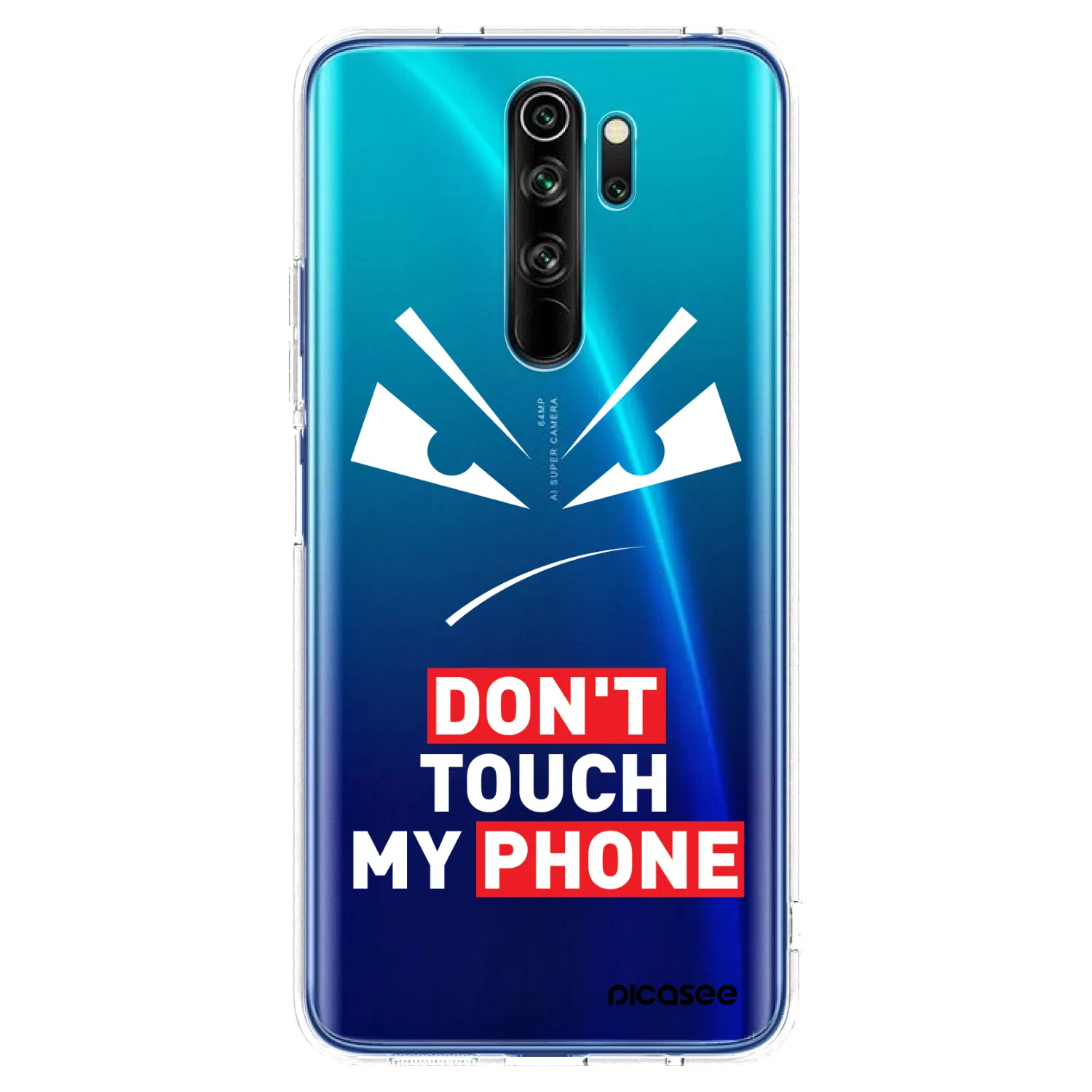 Picasee silikonski prozorni ovitek za Xiaomi Redmi Note 8 Pro - Evil Eye - Transparent