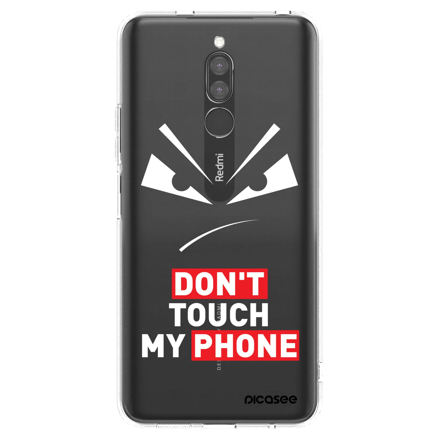 Picasee silikonski prozorni ovitek za Xiaomi Redmi 8 - Evil Eye - Transparent
