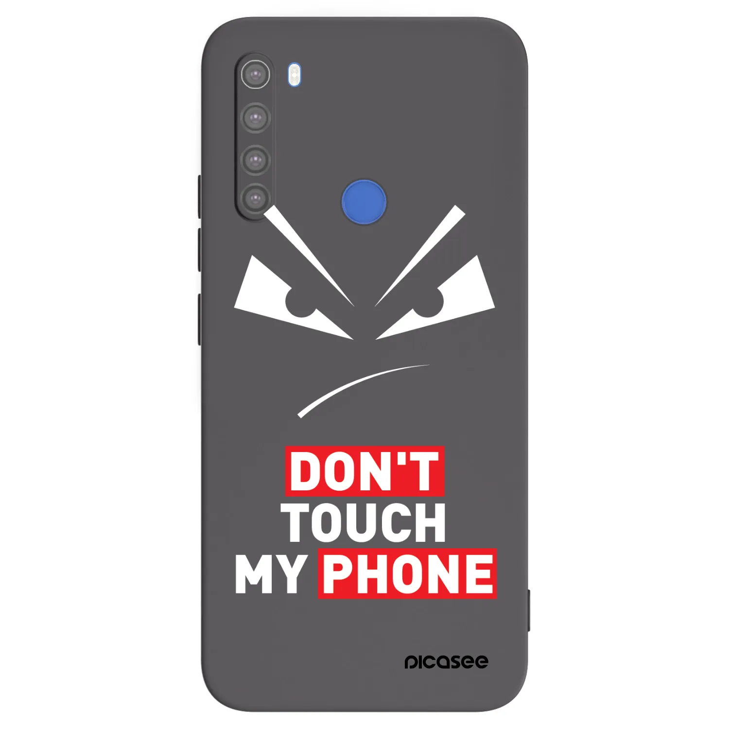 Picasee silikonski črni ovitek za Xiaomi Redmi Note 8T - Evil Eye - Transparent