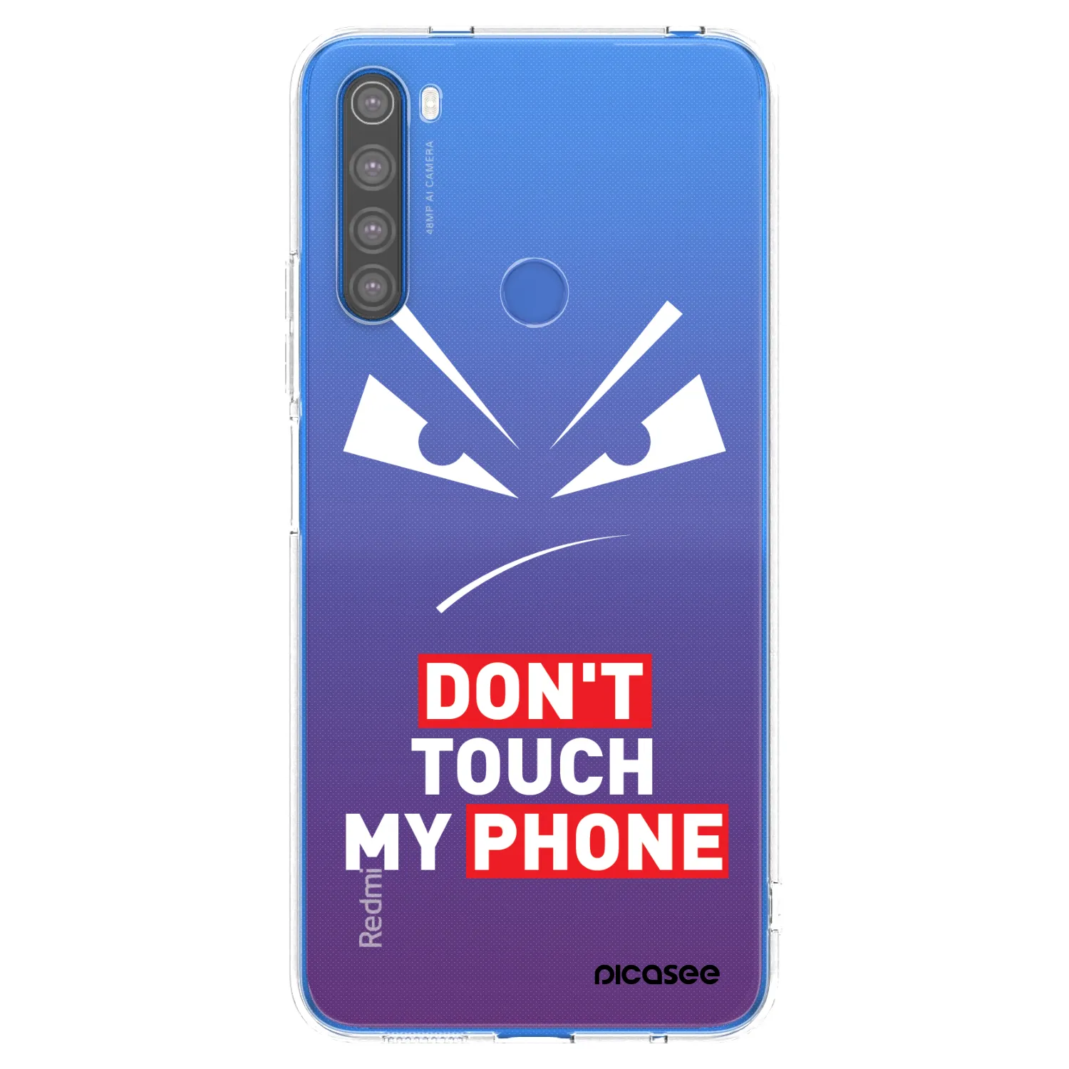 Picasee silikonski prozorni ovitek za Xiaomi Redmi Note 8T - Evil Eye - Transparent