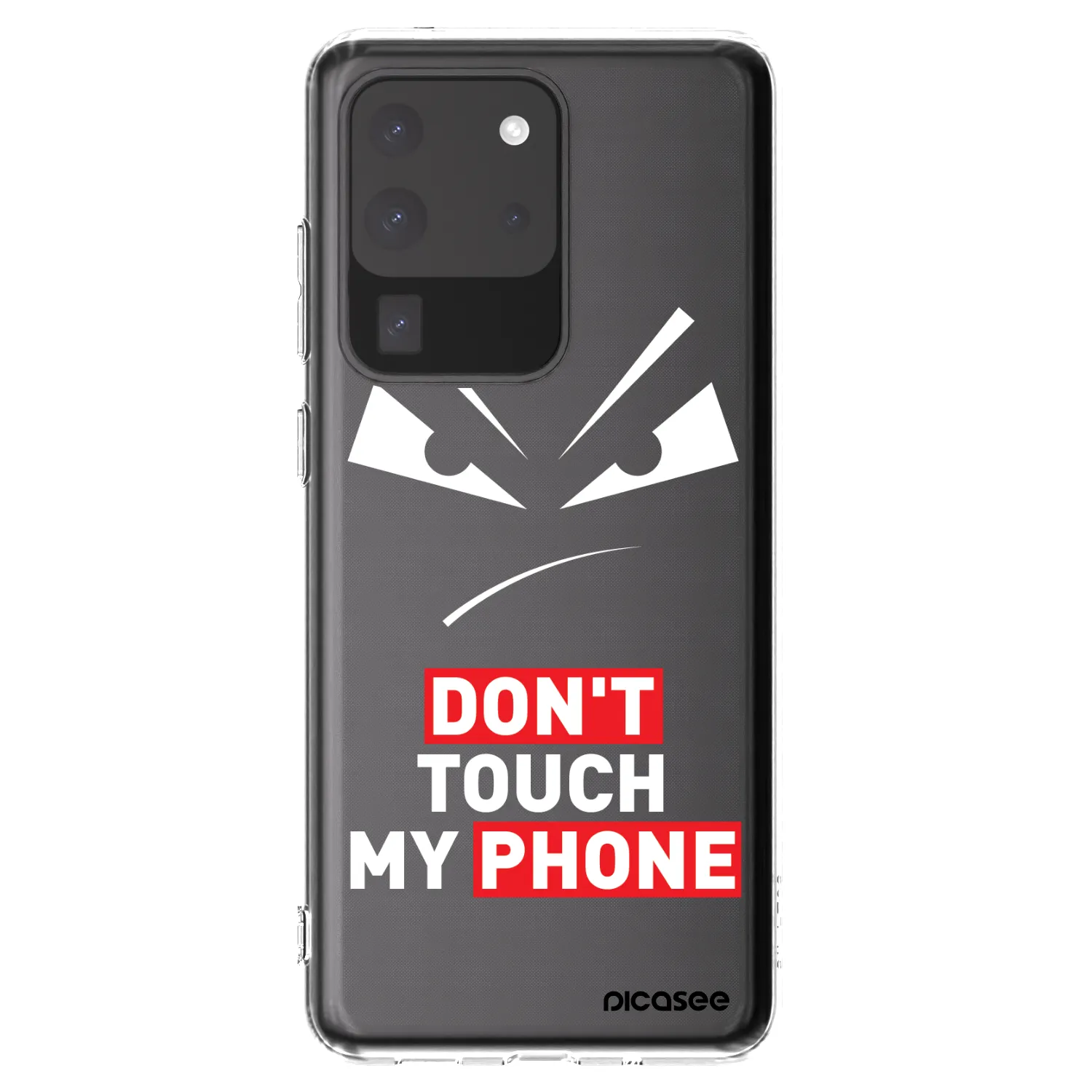 Picasee silikonski prozorni ovitek za Samsung Galaxy S20 Ultra 5G G988F - Evil Eye - Transparent