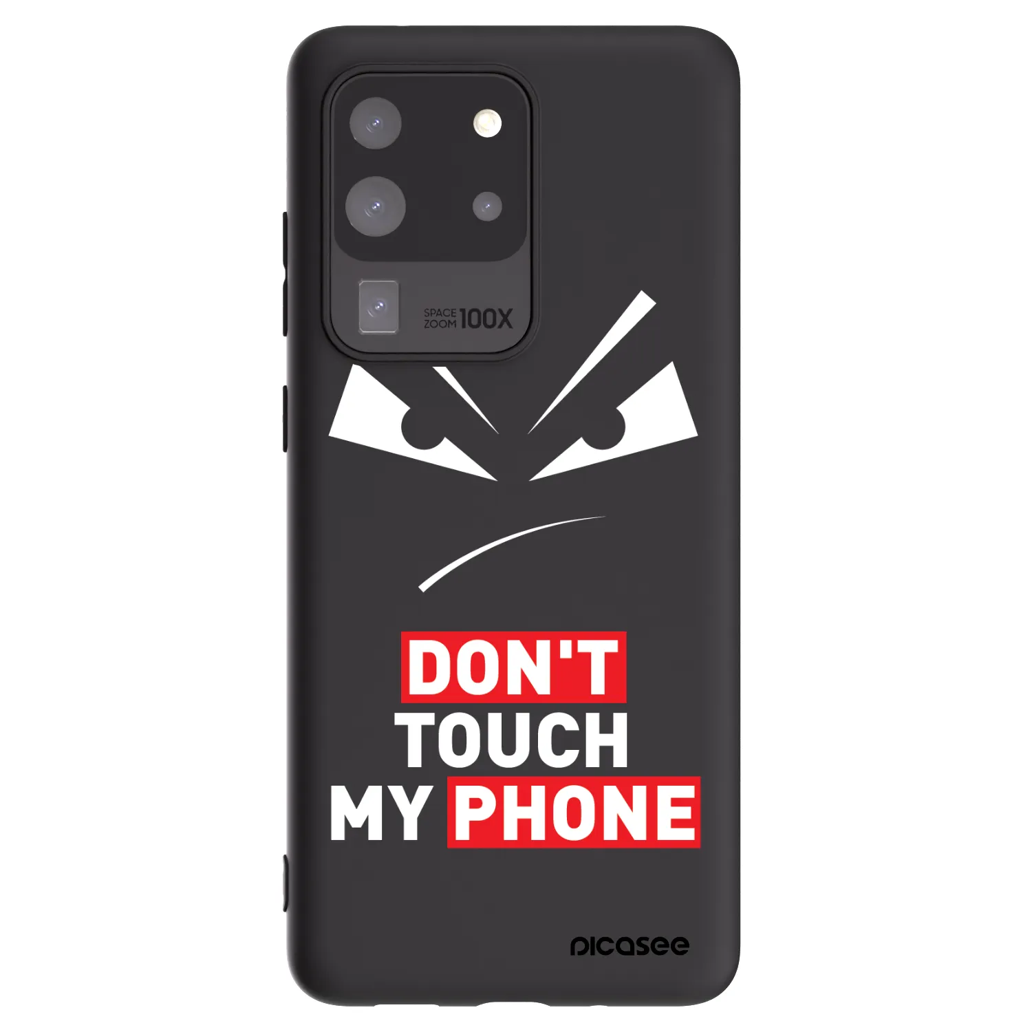 Picasee silikonski črni ovitek za Samsung Galaxy S20 Ultra 5G G988F - Evil Eye - Transparent