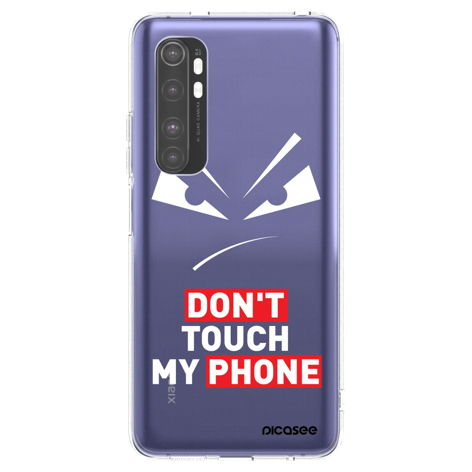 Picasee silikonski prozorni ovitek za Xiaomi Mi Note 10 Lite - Evil Eye - Transparent