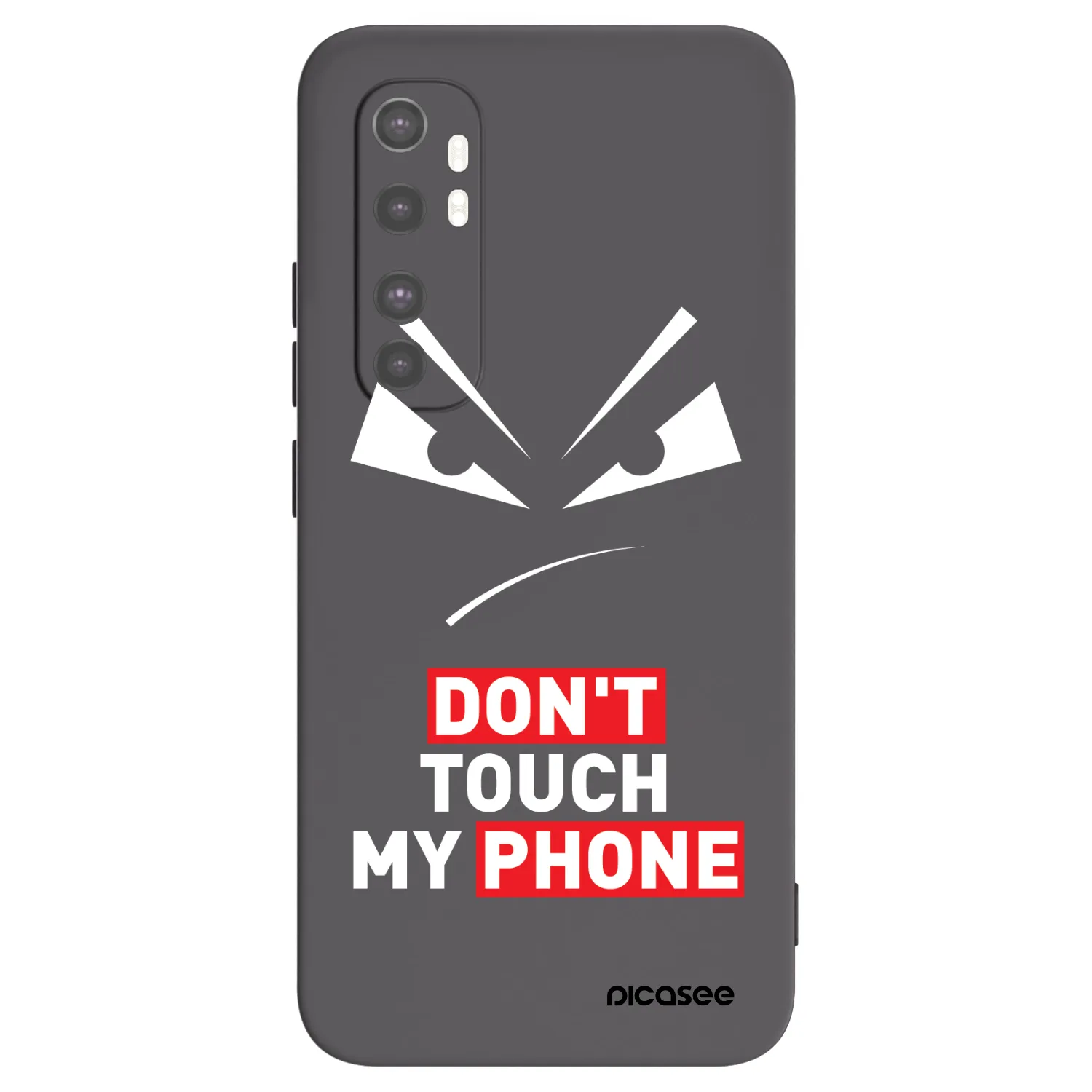 Picasee silikonski črni ovitek za Xiaomi Mi Note 10 Lite - Evil Eye - Transparent