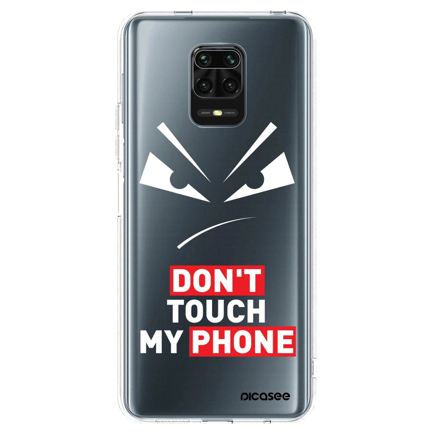 Picasee silikonski prozorni ovitek za Xiaomi Redmi Note 9S - Evil Eye - Transparent