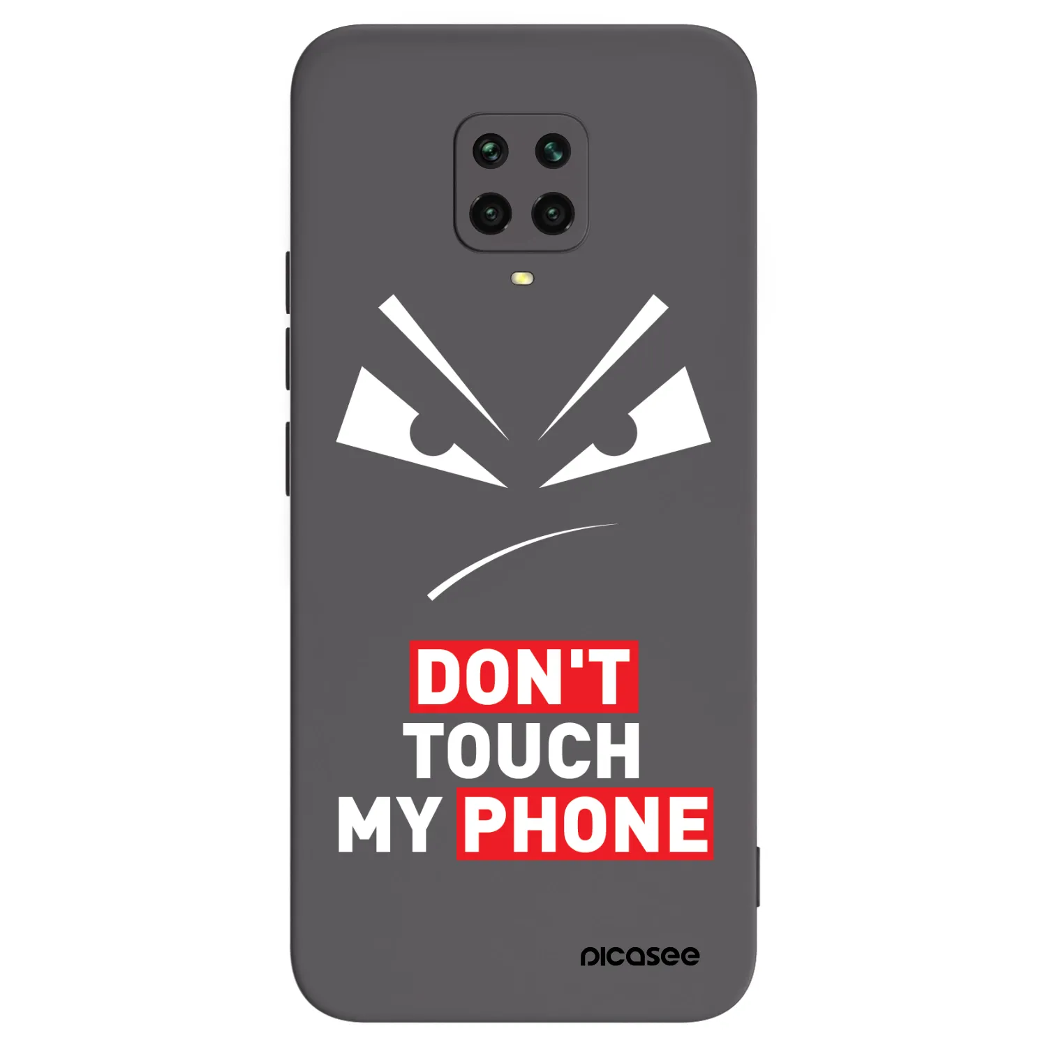 Picasee silikonski črni ovitek za Xiaomi Redmi Note 9S - Evil Eye - Transparent