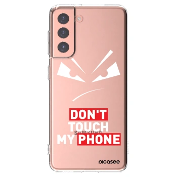 Picasee silikonski prozorni ovitek za Samsung Galaxy S21 5G G991B - Evil Eye - Transparent