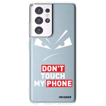 Picasee silikonski prozorni ovitek za Samsung Galaxy S21 Ultra 5G G998B - Evil Eye - Transparent