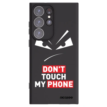 Picasee silikonski črni ovitek za Samsung Galaxy S23 Ultra 5G - Evil Eye - Transparent