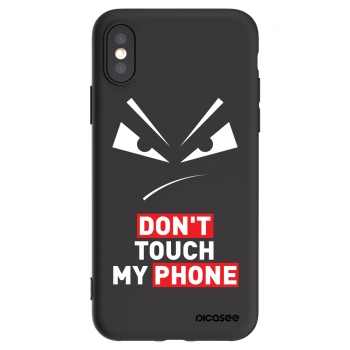 Picasee silikonski črni ovitek za Apple iPhone X/XS - Evil Eye - Transparent