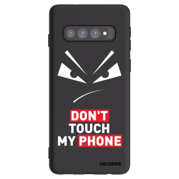 Picasee silikonski črni ovitek za Samsung Galaxy S10 G973 - Evil Eye - Transparent