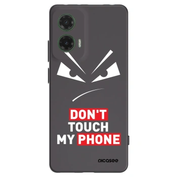 Picasee silikonski črni ovitek za Motorola Moto G35 5G - Evil Eye - Transparent