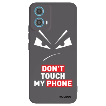 Picasee silikonski črni ovitek za Motorola Moto G34 5G - Evil Eye - Transparent