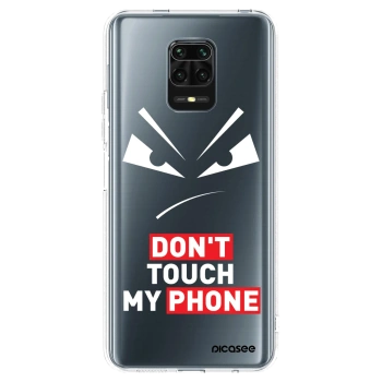 Picasee silikonski prozorni ovitek za Xiaomi Redmi Note 9 Pro - Evil Eye - Transparent