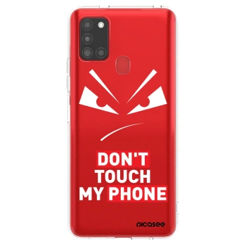 Picasee silikonski prozorni ovitek za Samsung Galaxy A21s - Evil Eye - Transparent