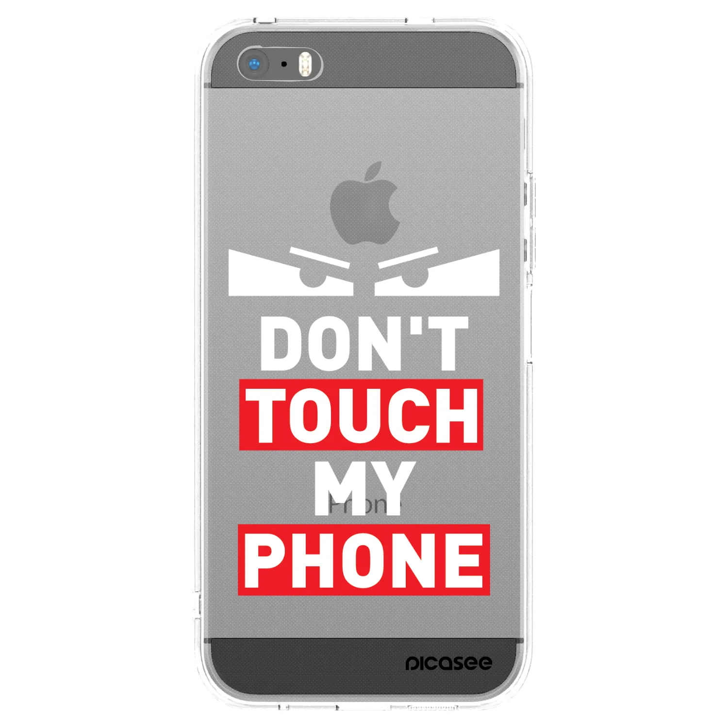 Picasee silikonski prozorni ovitek za Apple iPhone 5/5S/SE - Shadow Eye - Transparent