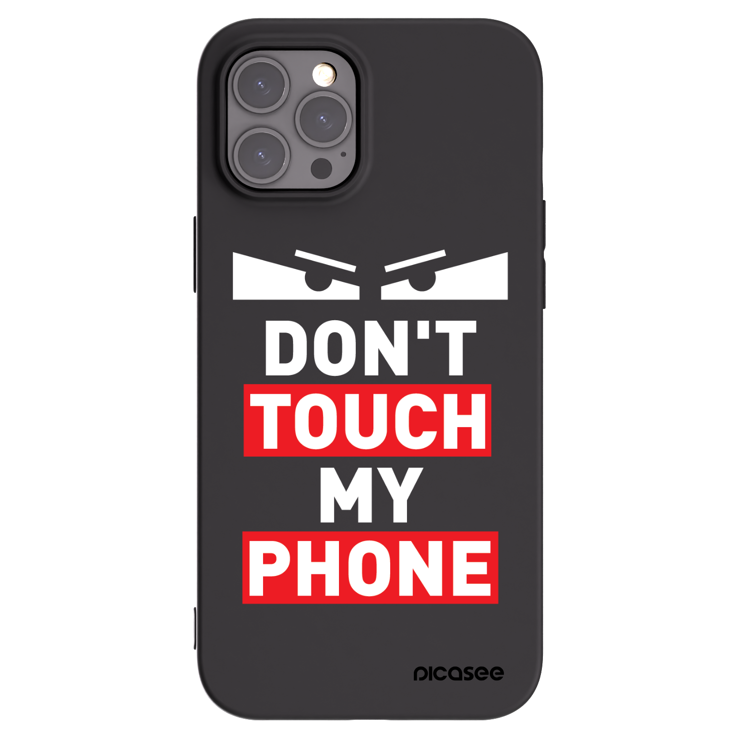 Picasee silikonski črni ovitek za Apple iPhone 12 Pro Max - Shadow Eye - Transparent