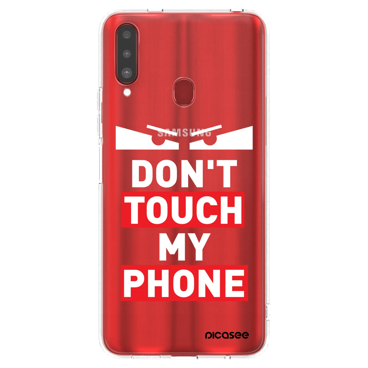 Picasee silikonski prozorni ovitek za Samsung Galaxy A20s - Shadow Eye - Transparent