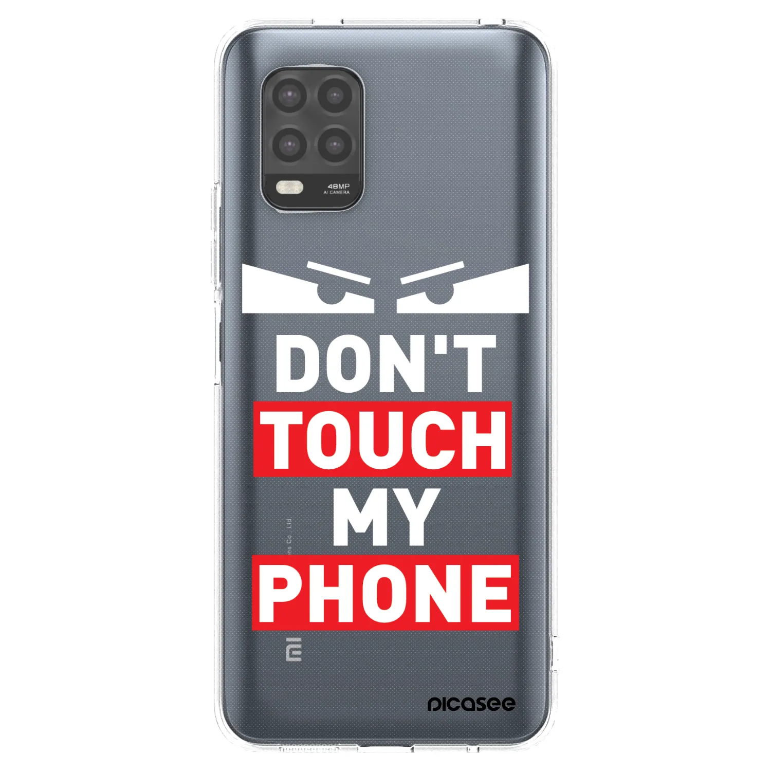 Picasee silikonski prozorni ovitek za Xiaomi Mi 10 Lite - Shadow Eye - Transparent