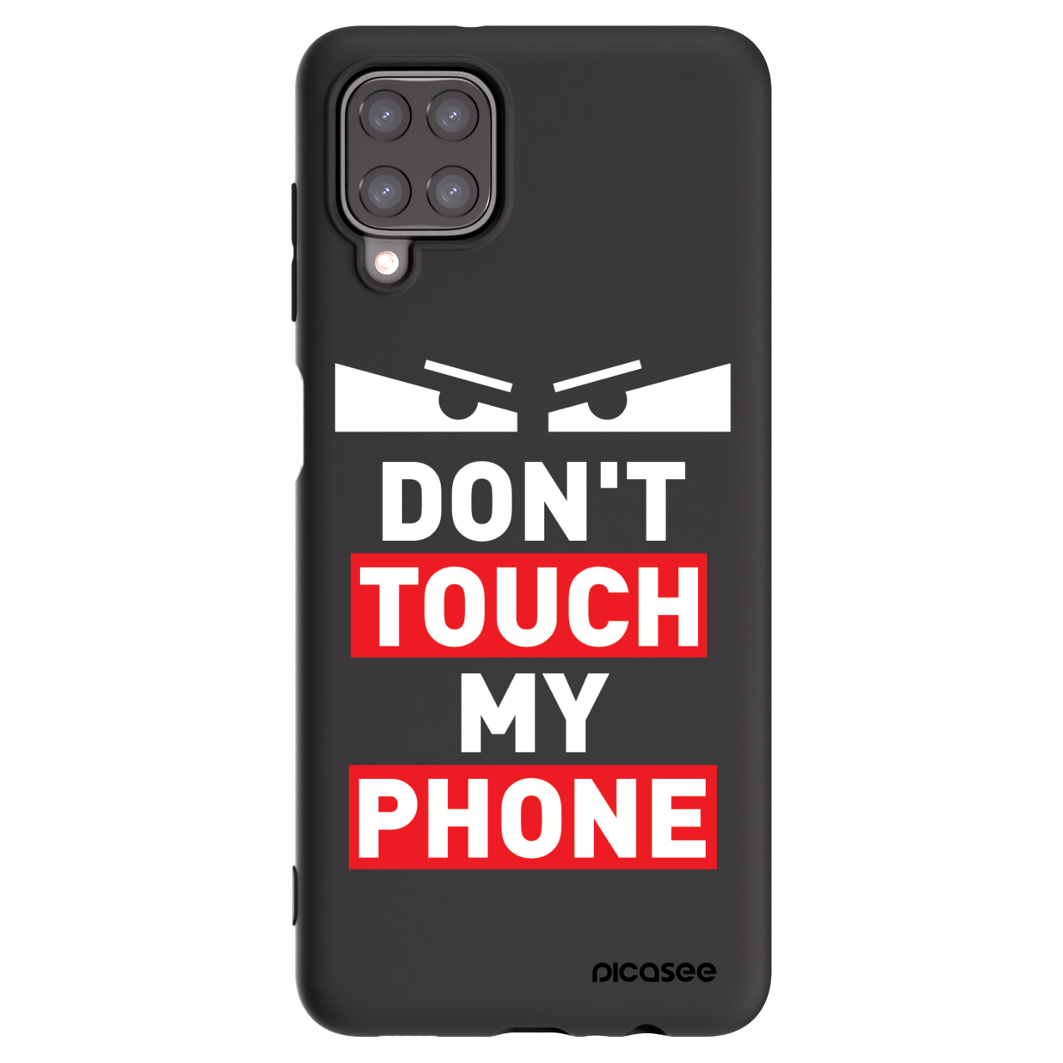 Picasee silikonski črni ovitek za Samsung Galaxy A12 A125F - Shadow Eye - Transparent