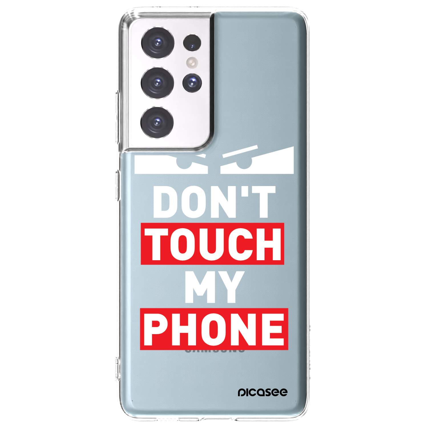 Picasee silikonski prozorni ovitek za Samsung Galaxy S21 Ultra 5G G998B - Shadow Eye - Transparent