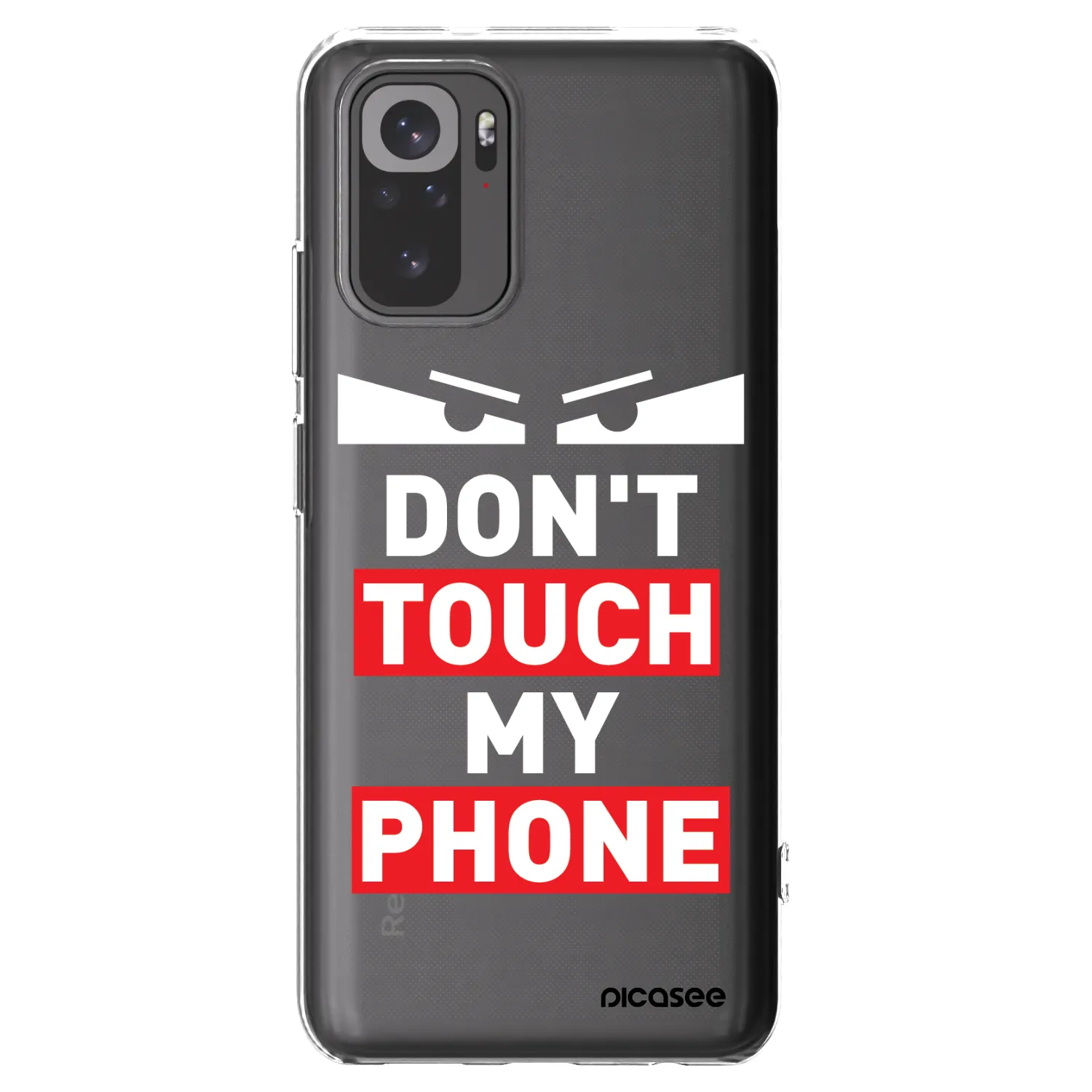 Picasee silikonski prozorni ovitek za Xiaomi Redmi Note 10 - Shadow Eye - Transparent