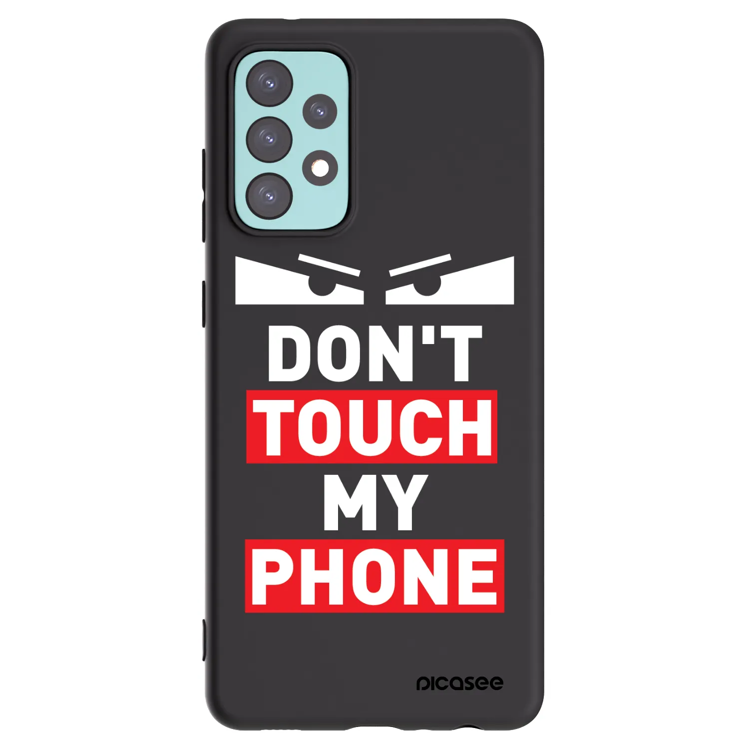 Picasee silikonski črni ovitek za Samsung Galaxy A72 A725F - Shadow Eye - Transparent