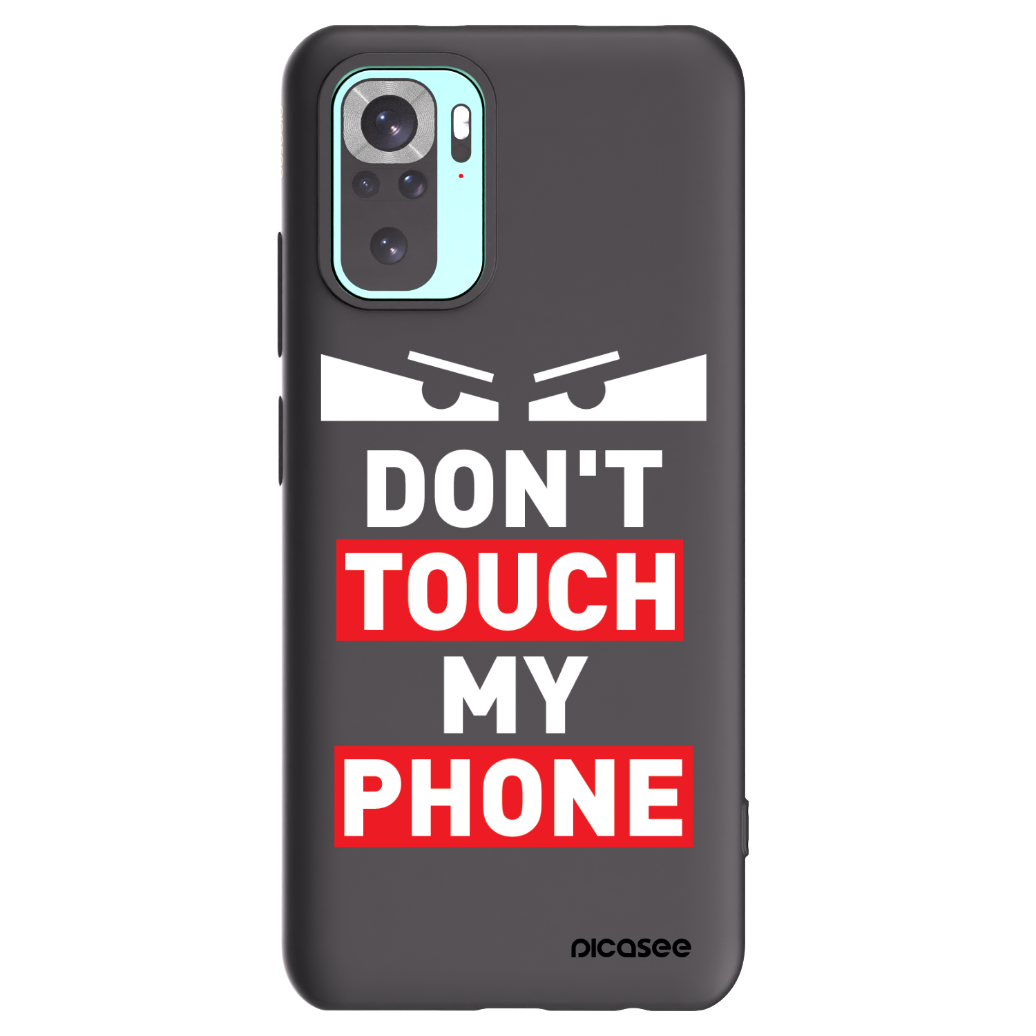 Picasee silikonski črni ovitek za Xiaomi Redmi Note 10 Pro - Shadow Eye - Transparent