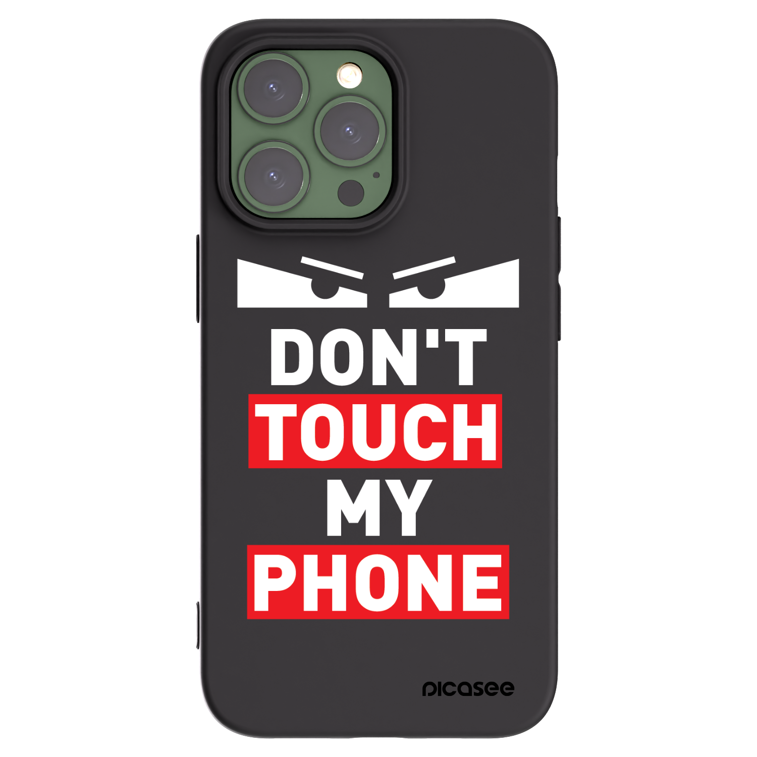 Picasee silikonski črni ovitek za Apple iPhone 13 Pro - Shadow Eye - Transparent