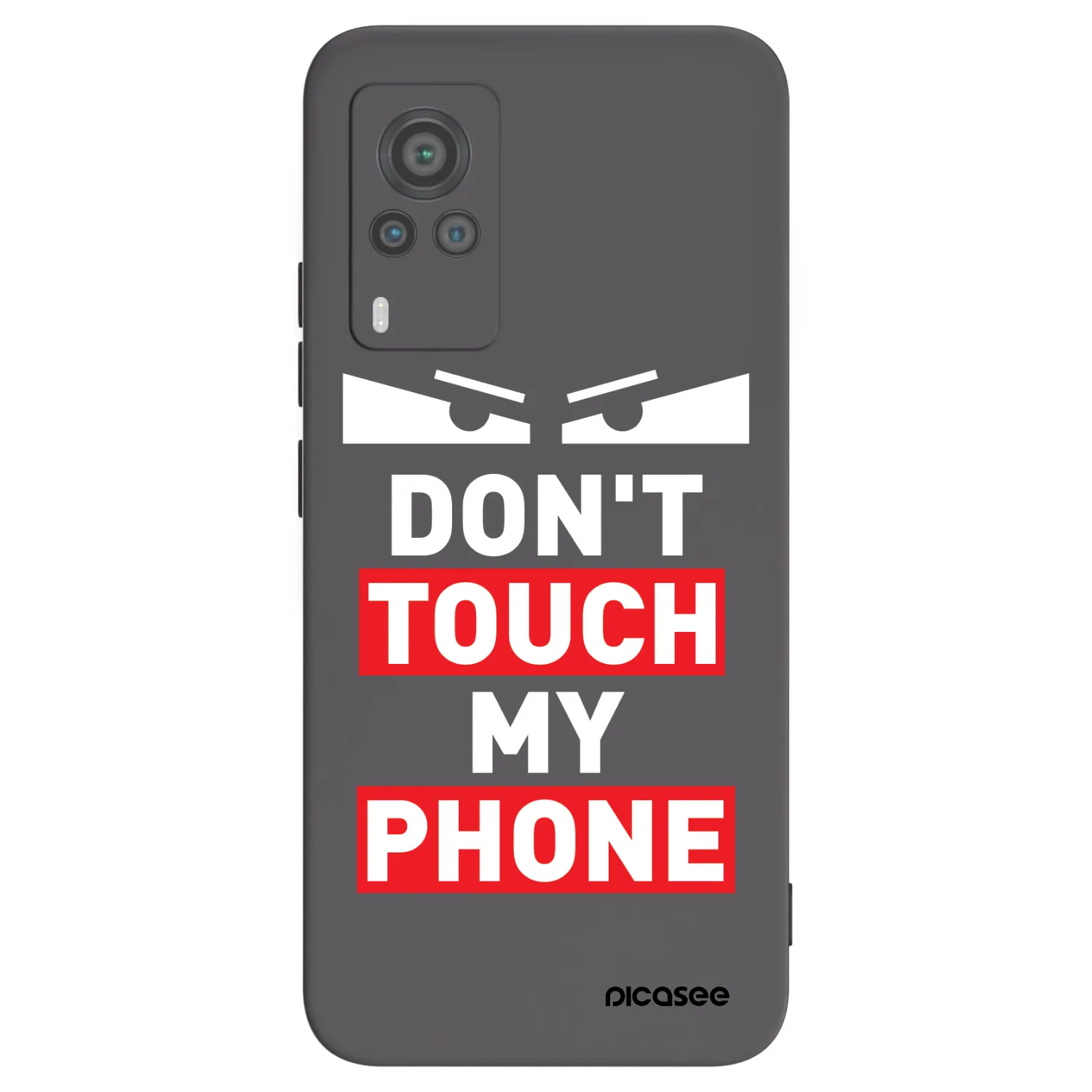 Picasee silikonski črni ovitek za Vivo X60 Pro 5G - Shadow Eye - Transparent