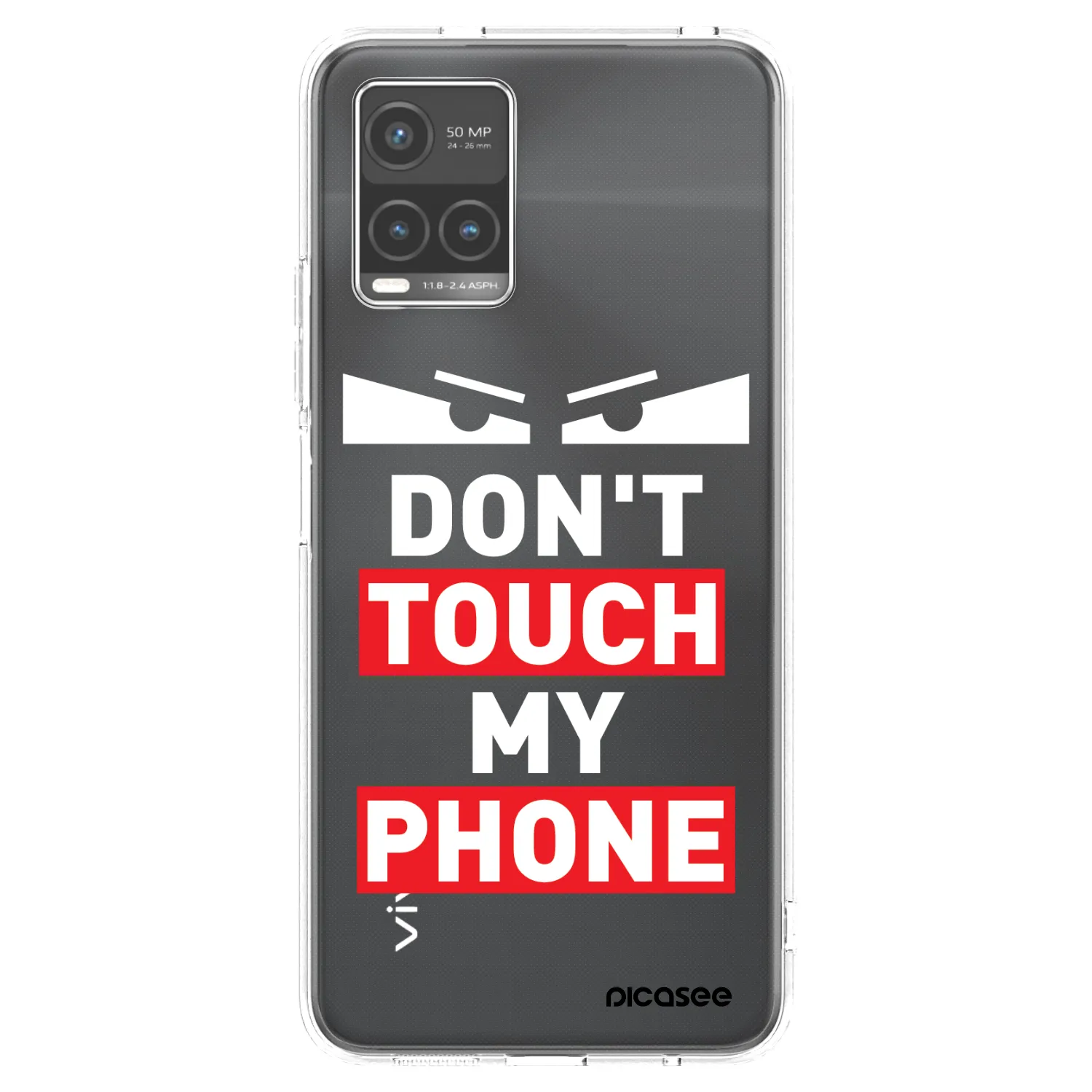 Picasee silikonski prozorni ovitek za Vivo Y33s - Shadow Eye - Transparent