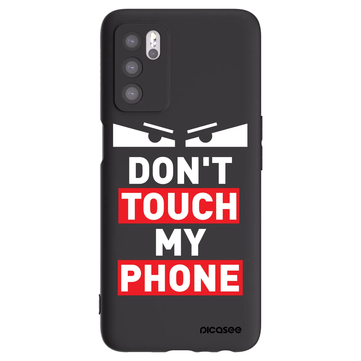 Picasee silikonski črni ovitek za OPPO A16 - Shadow Eye - Transparent