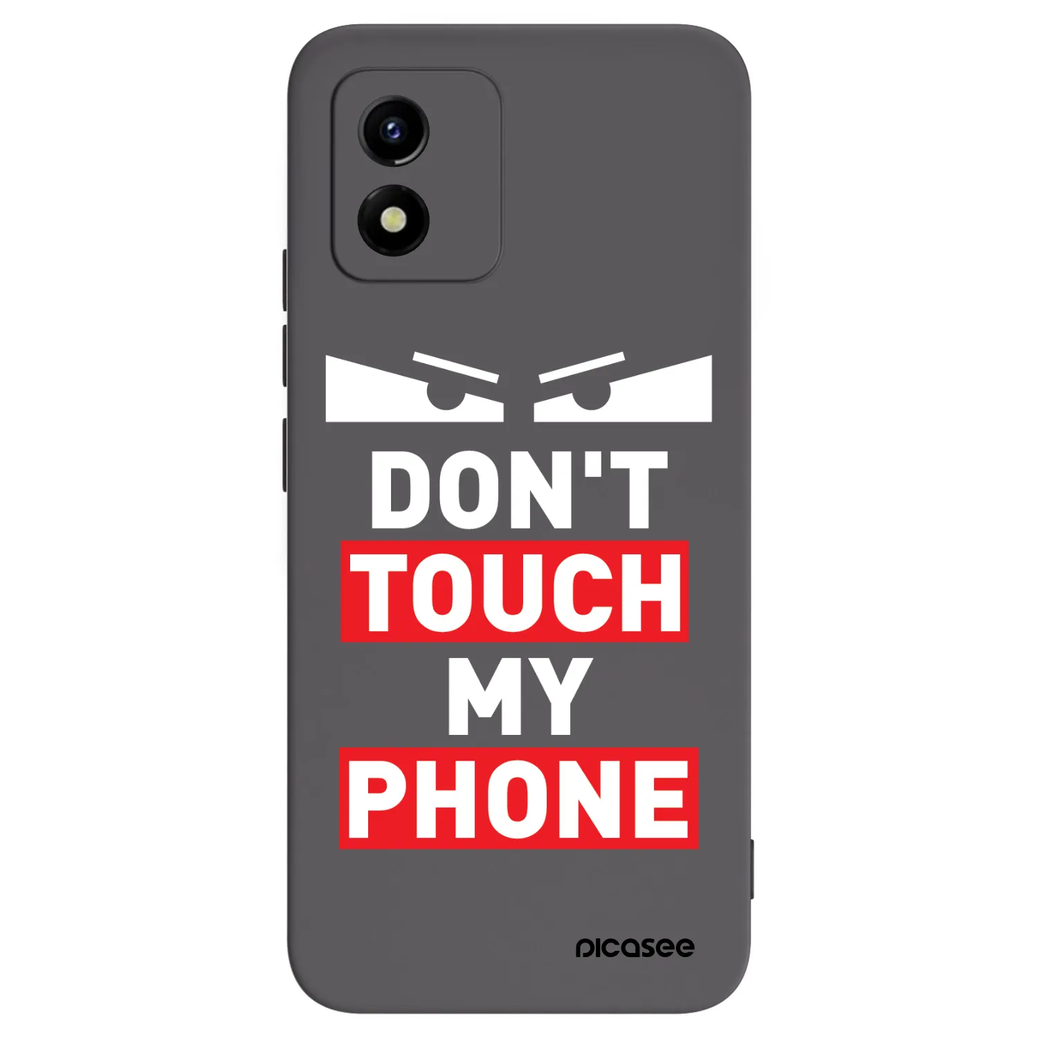 Picasee silikonski črni ovitek za Vivo Y01 - Shadow Eye - Transparent