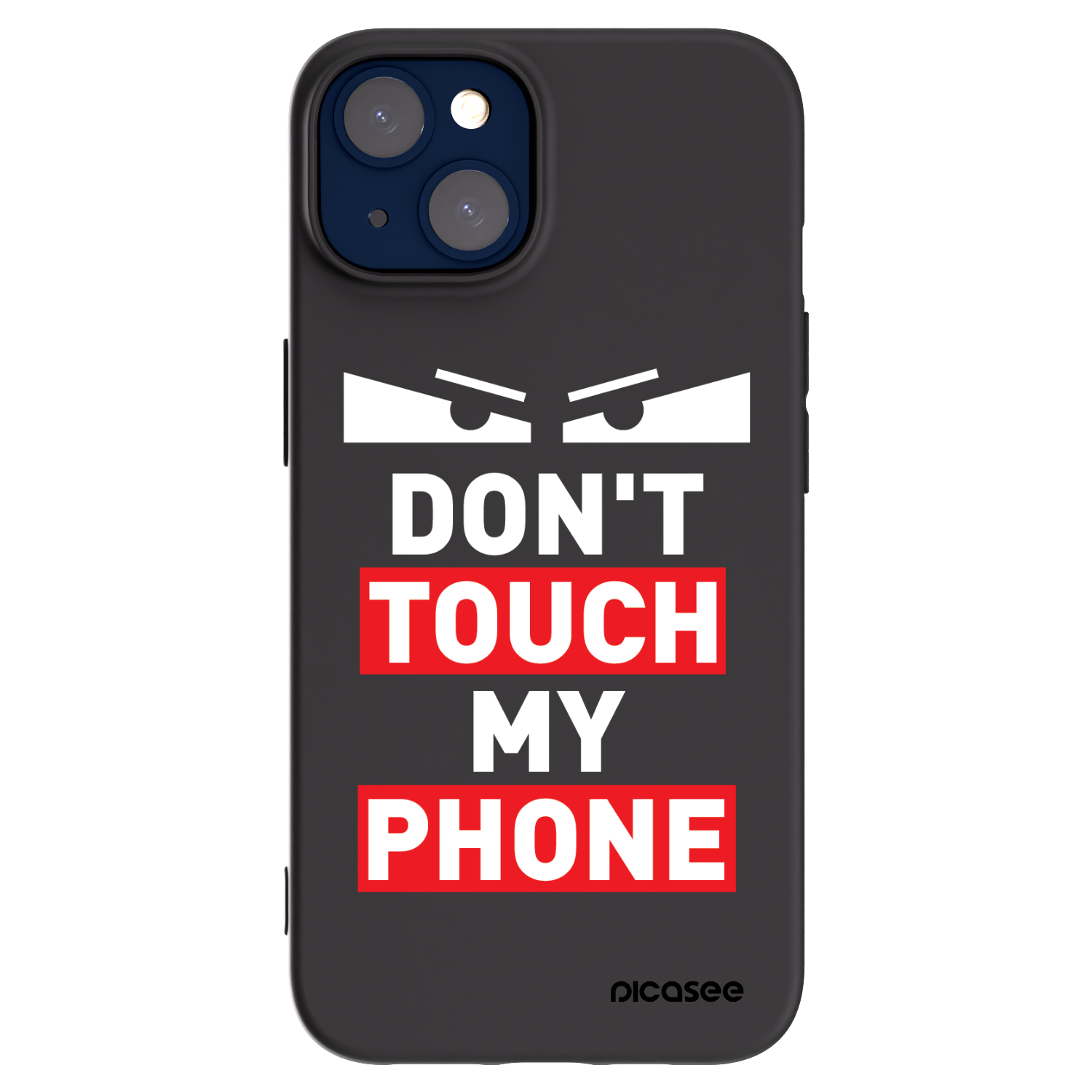 Picasee silikonski črni ovitek za Apple iPhone 14 - Shadow Eye - Transparent