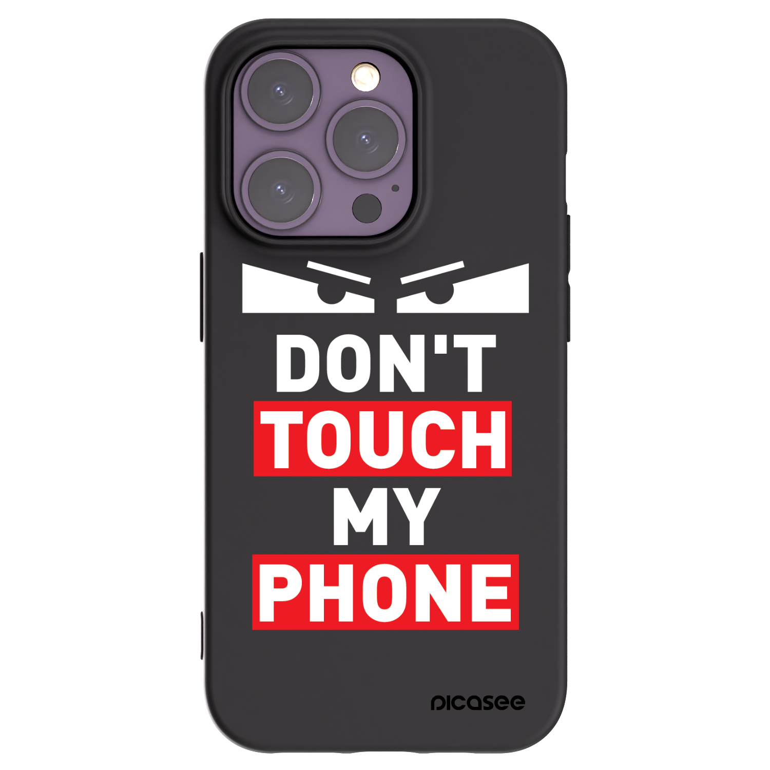 Picasee silikonski črni ovitek za Apple iPhone 14 Pro - Shadow Eye - Transparent