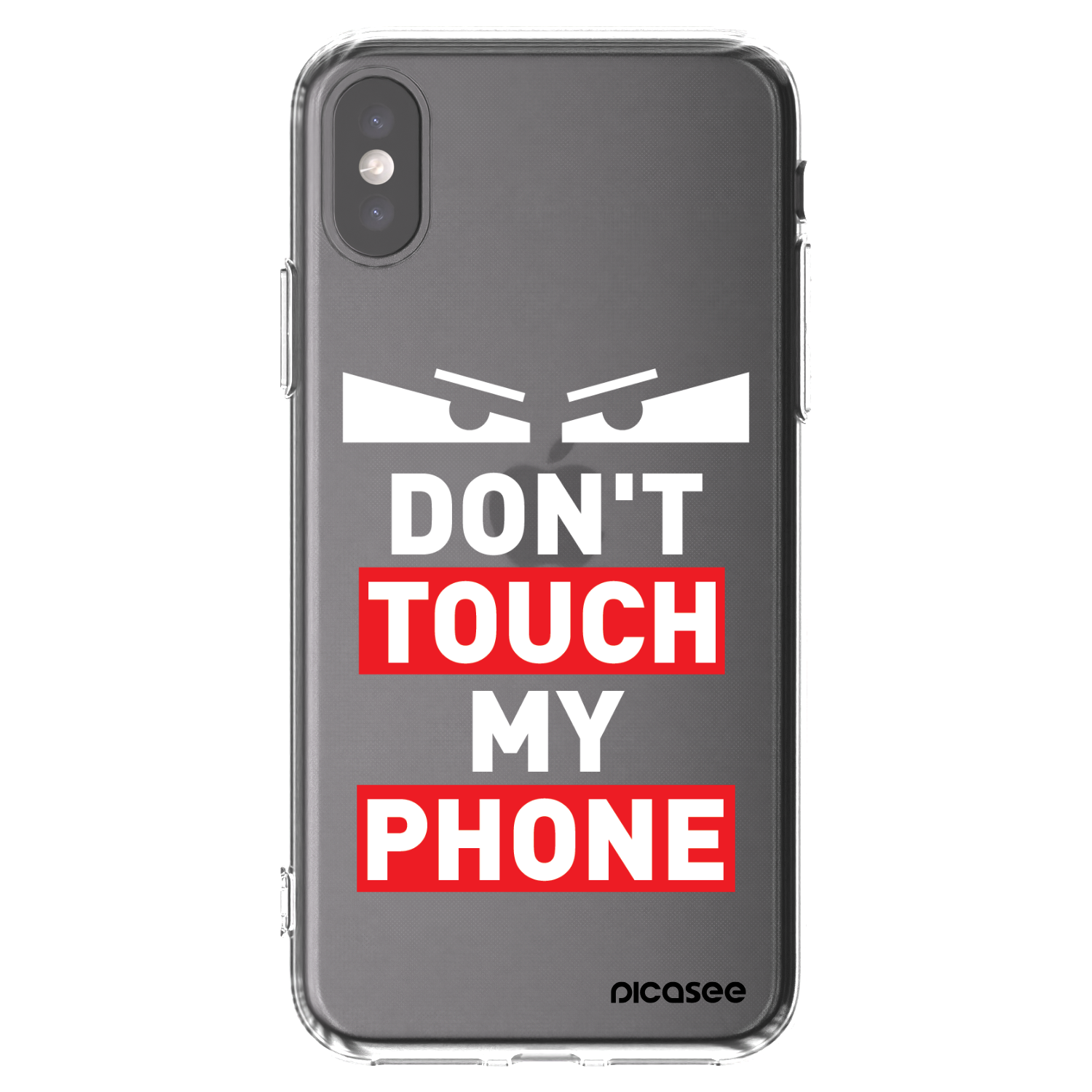 Picasee silikonski prozorni ovitek za Apple iPhone X/XS - Shadow Eye - Transparent