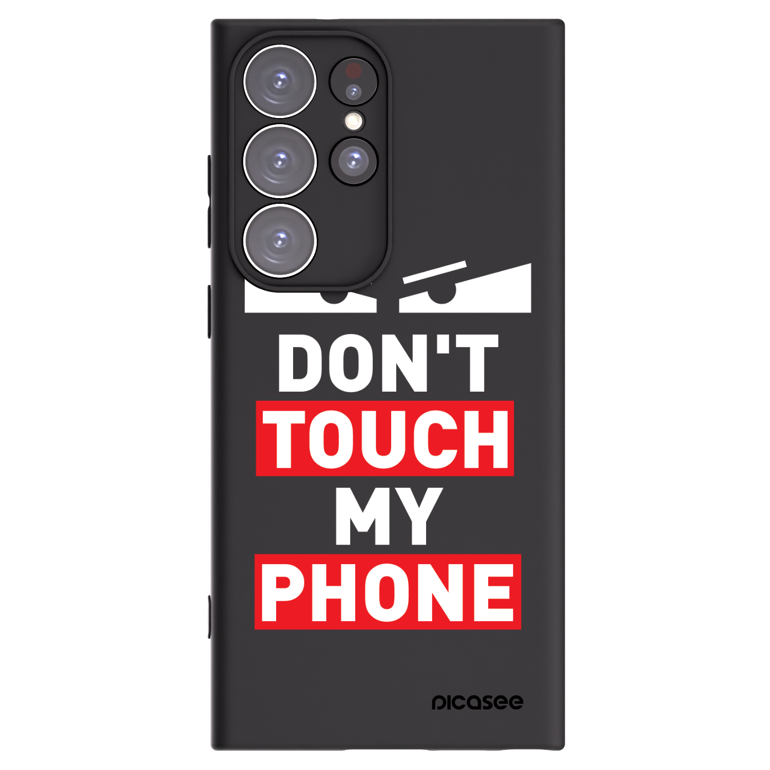 Picasee silikonski črni ovitek za Samsung Galaxy S23 Ultra 5G - Shadow Eye - Transparent