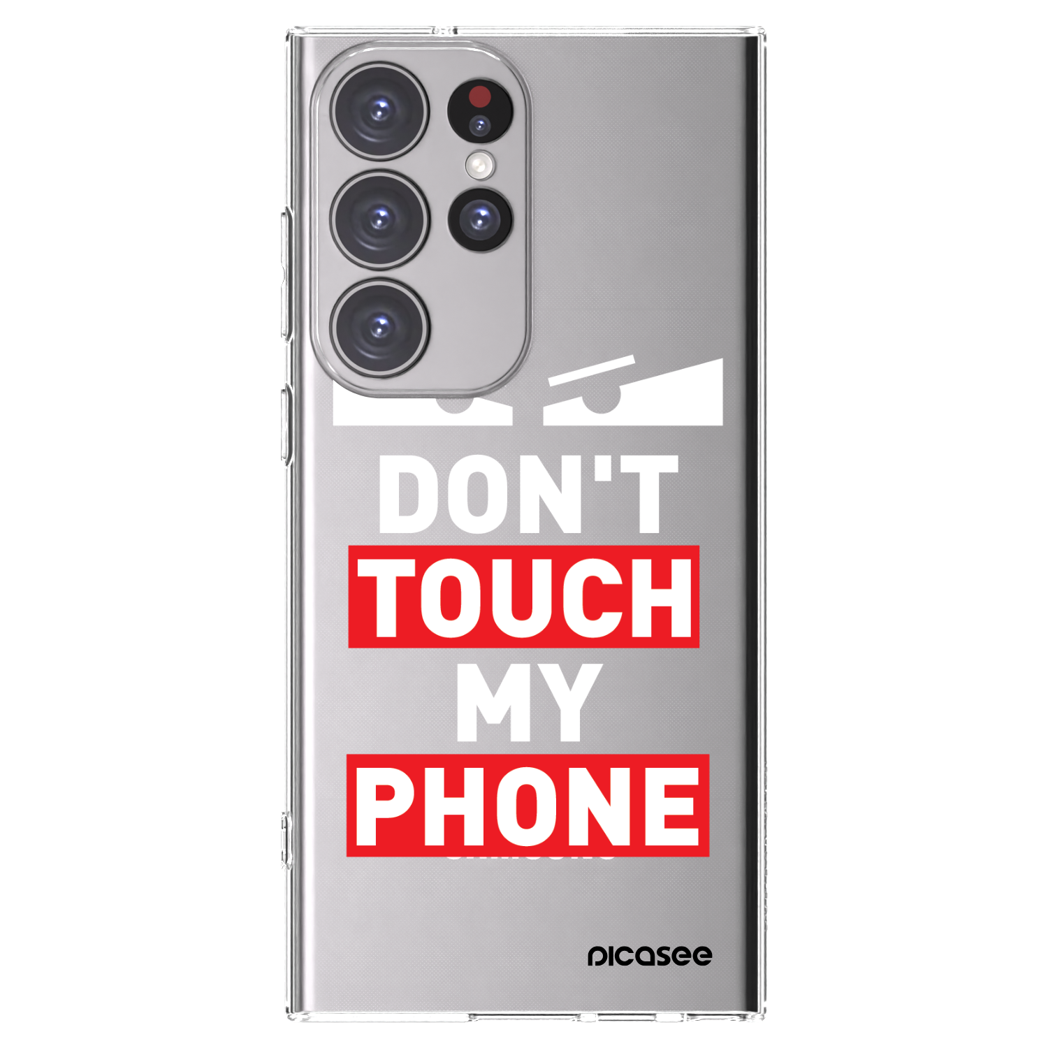 Picasee silikonski prozorni ovitek za Samsung Galaxy S23 Ultra 5G - Shadow Eye - Transparent