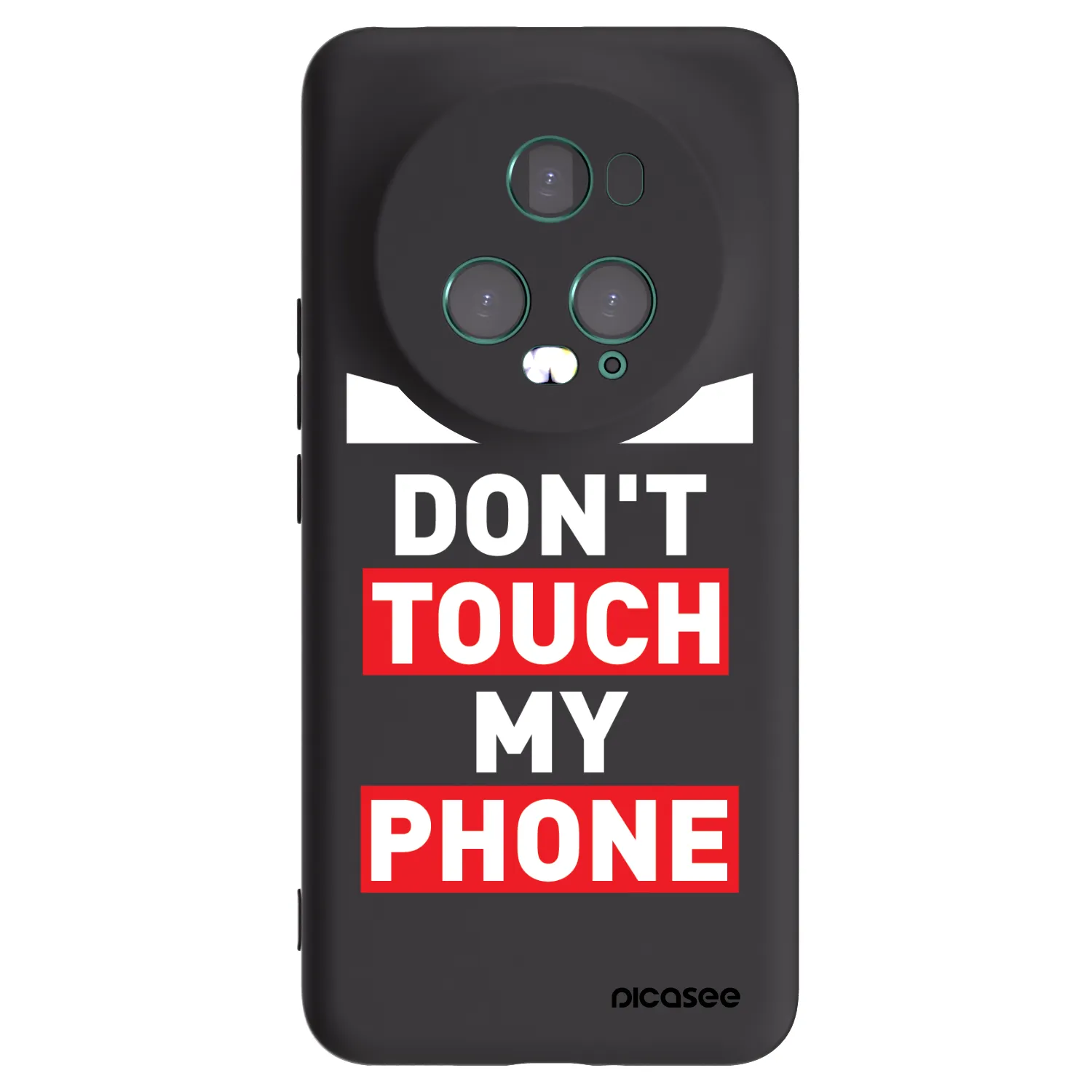 Picasee silikonski črni ovitek za Honor Magic5 Pro - Shadow Eye - Transparent