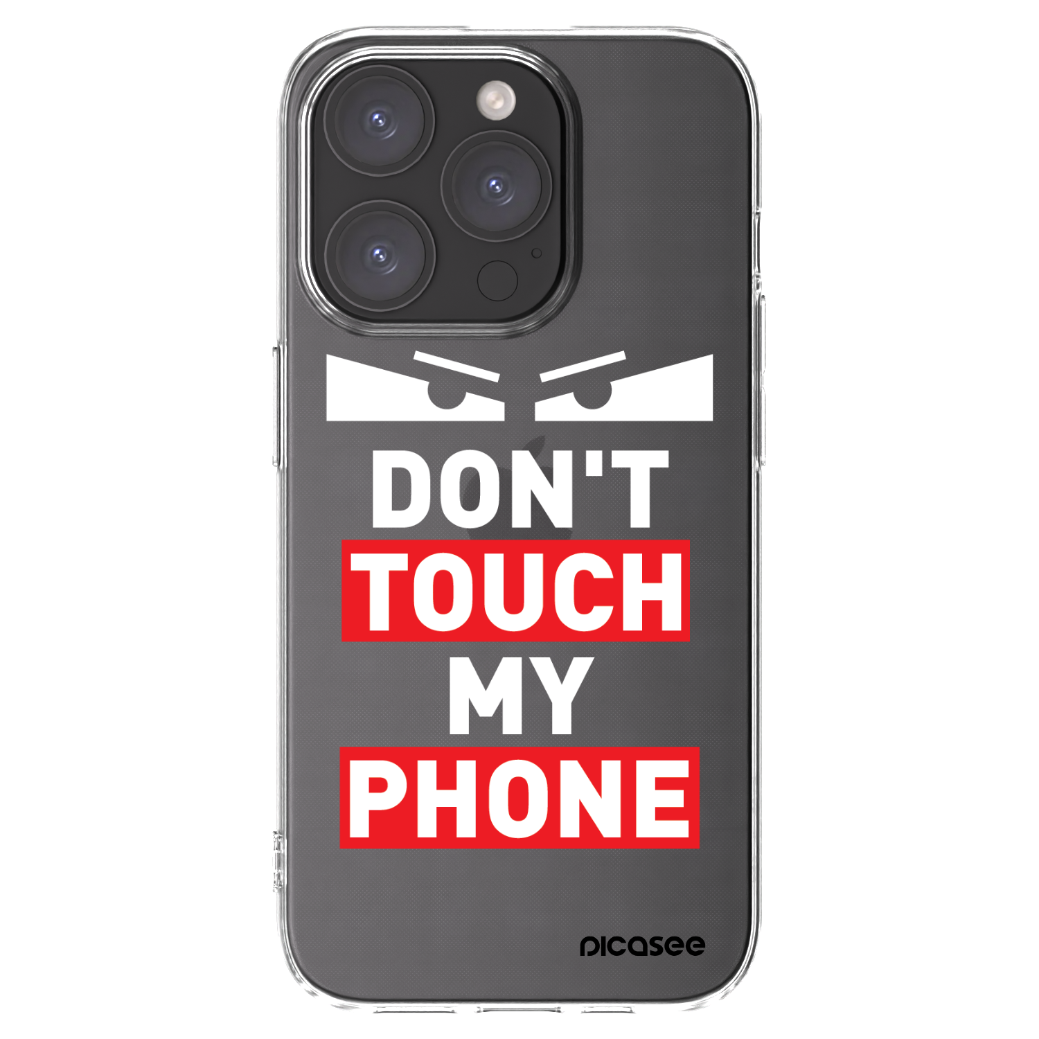 Picasee silikonski prozorni ovitek za Apple iPhone 15 Pro - Shadow Eye - Transparent