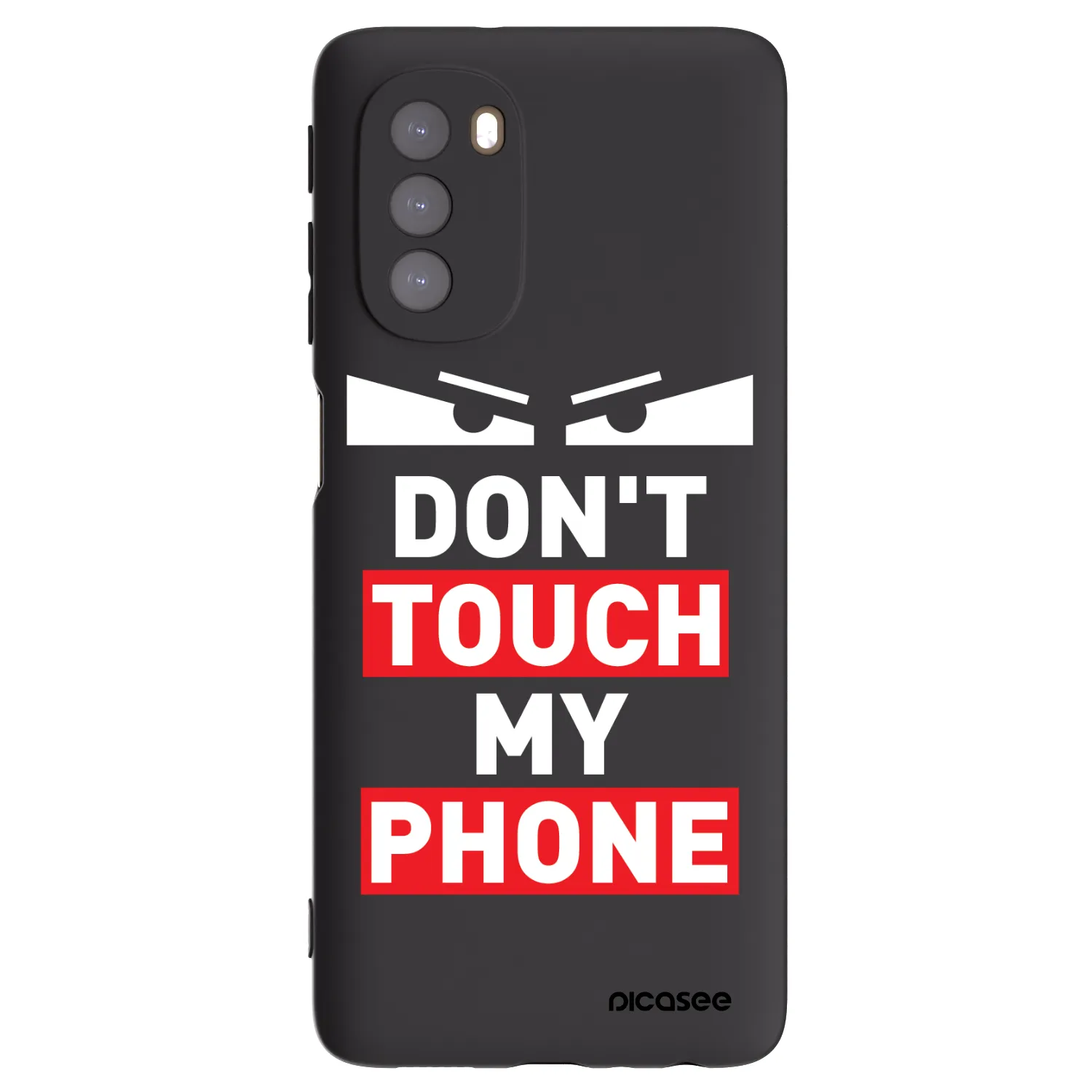 Picasee silikonski črni ovitek za Motorola Moto G51 - Shadow Eye - Transparent