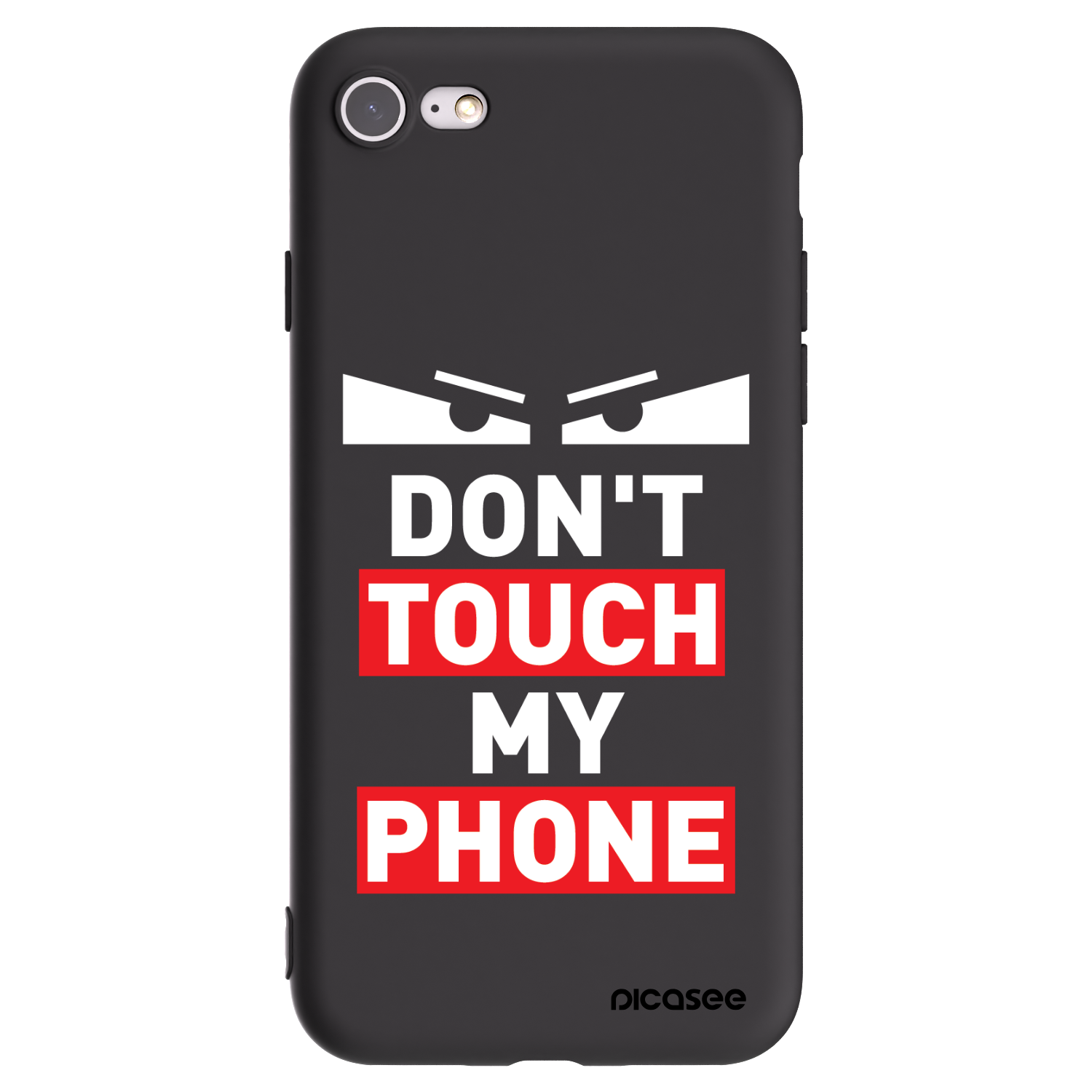 Picasee silikonski črni ovitek za Apple iPhone 7 - Shadow Eye - Transparent