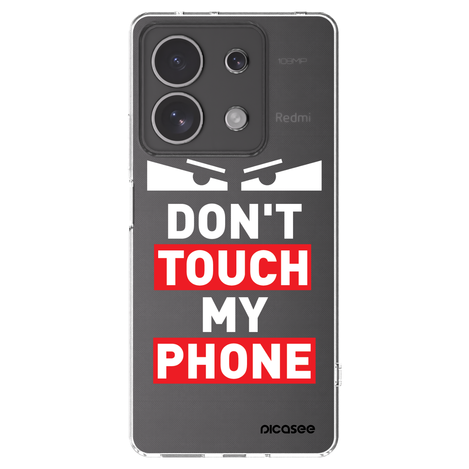 Picasee silikonski prozorni ovitek za Xiaomi Redmi Note 13 4G - Shadow Eye - Transparent