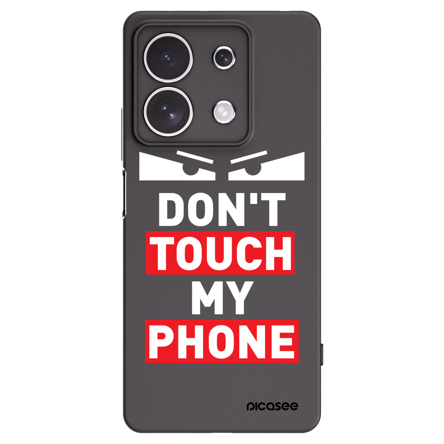 Picasee silikonski črni ovitek za Xiaomi Redmi Note 13 4G - Shadow Eye - Transparent