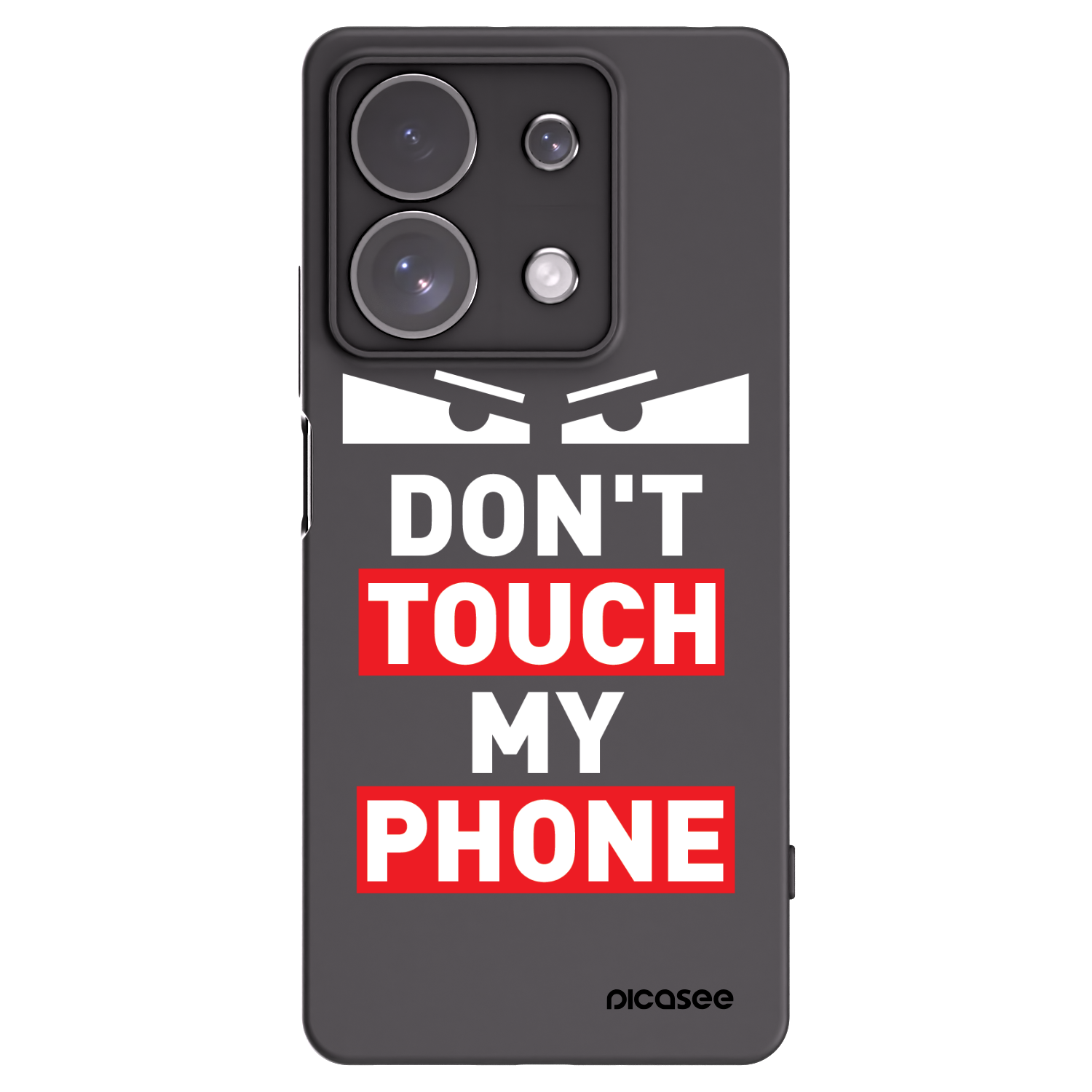 Picasee silikonski črni ovitek za Xiaomi Redmi Note 13 Pro 4G - Shadow Eye - Transparent