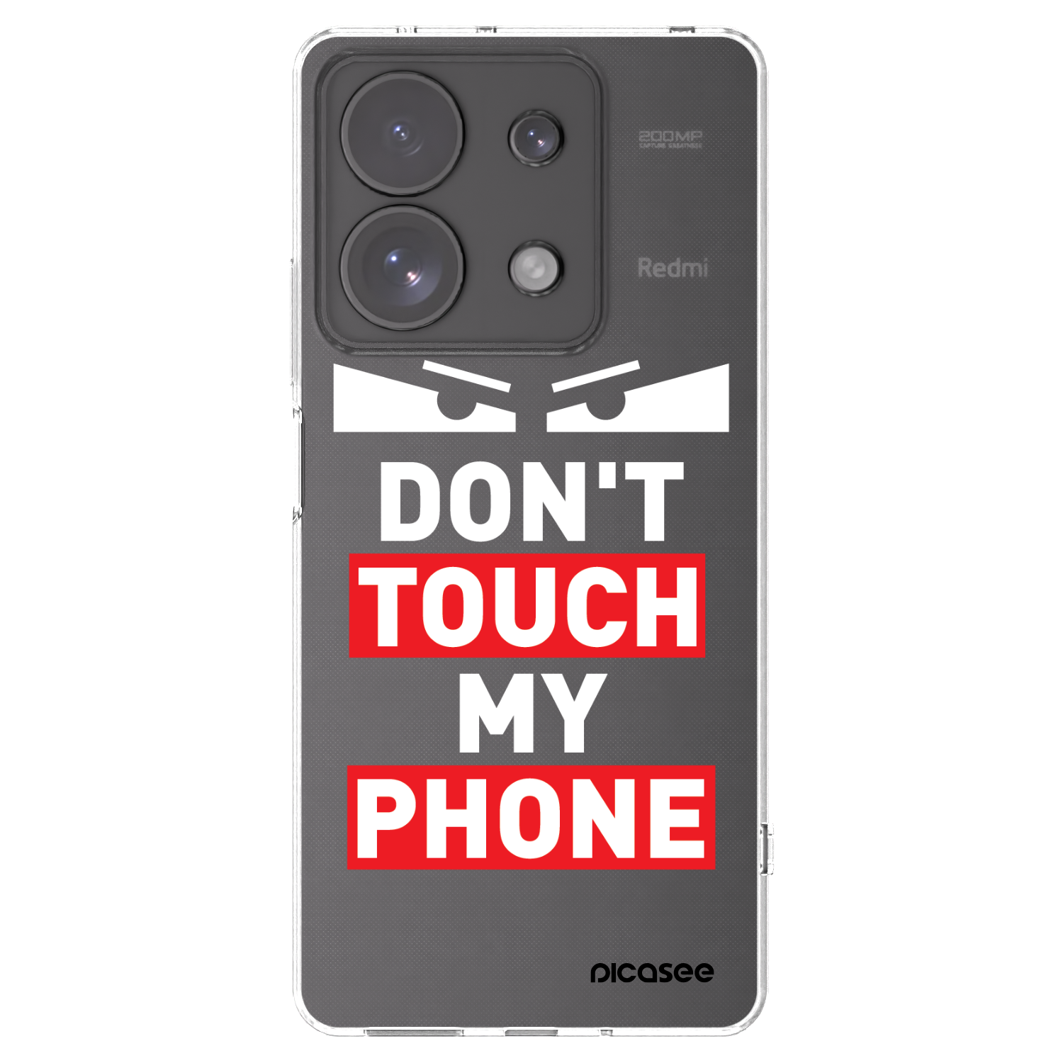 Picasee silikonski prozorni ovitek za Xiaomi Redmi Note 13 Pro 4G - Shadow Eye - Transparent