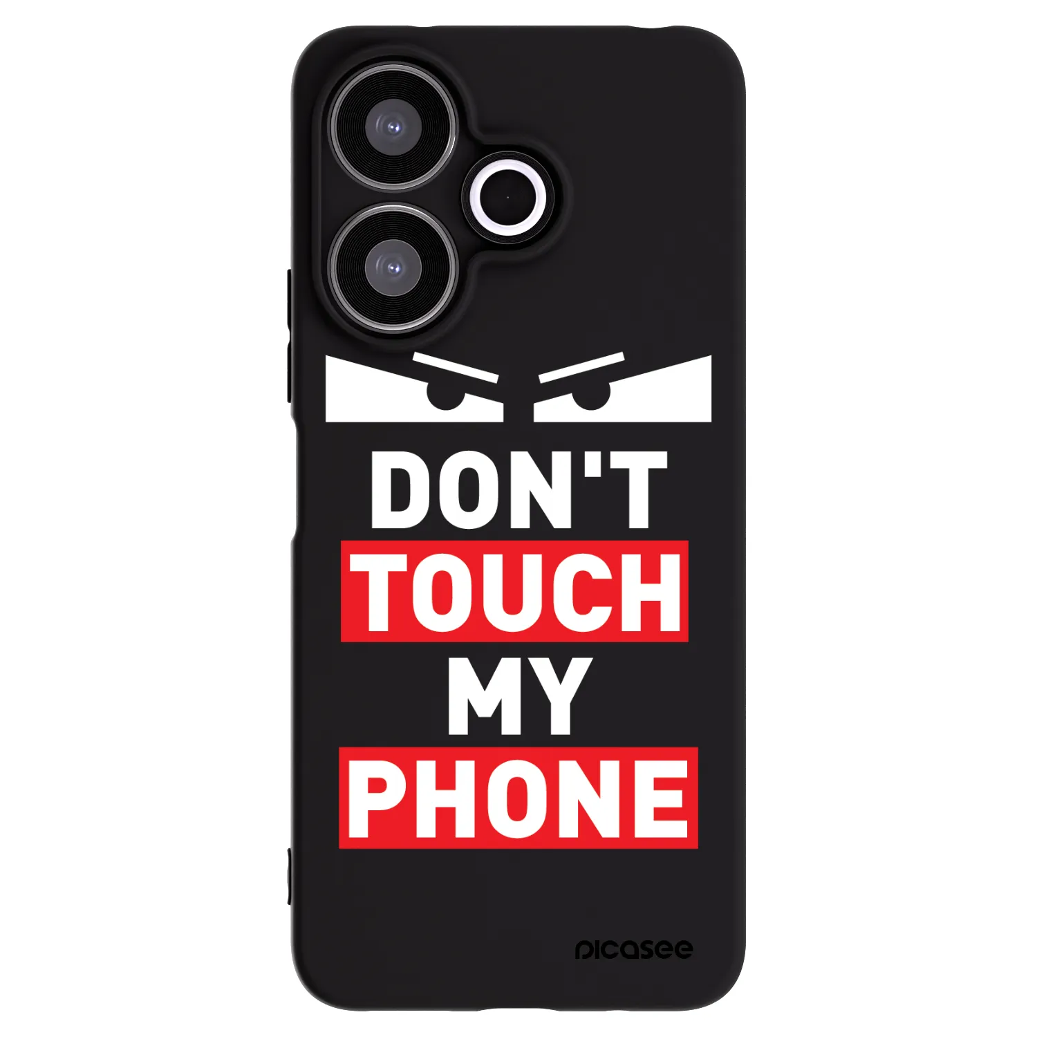 Picasee silikonski črni ovitek za Xiaomi Redmi 13 4G - Shadow Eye - Transparent