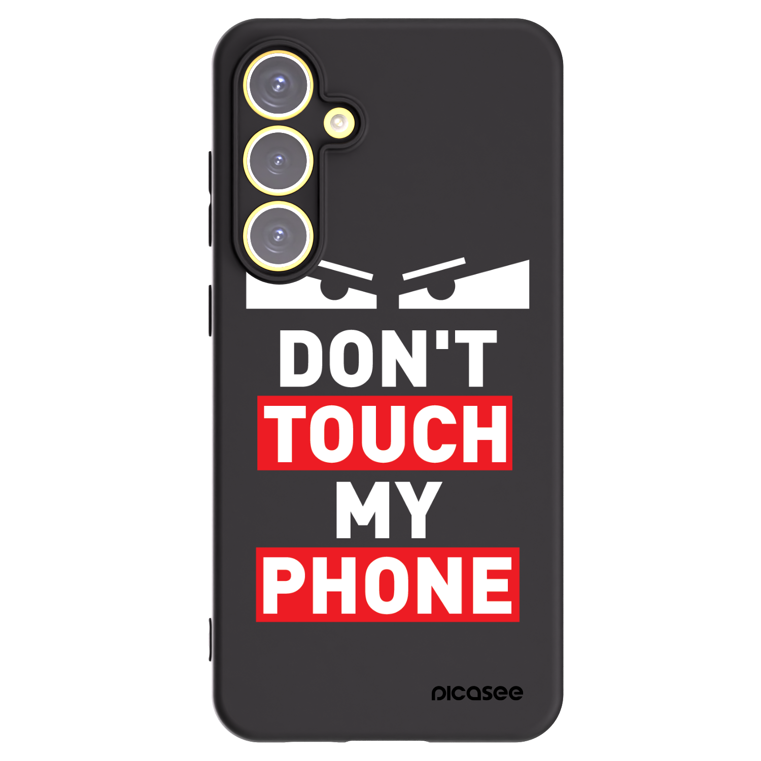 Picasee silikonski črni ovitek za Samsung Galaxy S24 FE S721B - Shadow Eye - Transparent